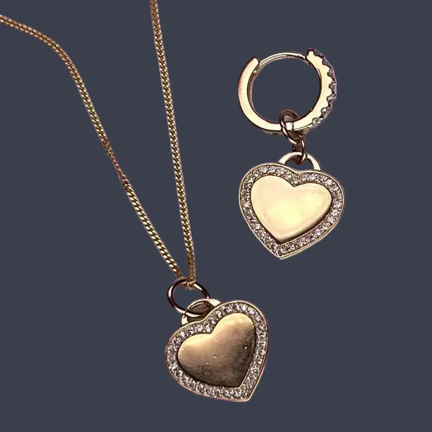 Berlock - Hjärta med Zirkoner - L8Hasselblad