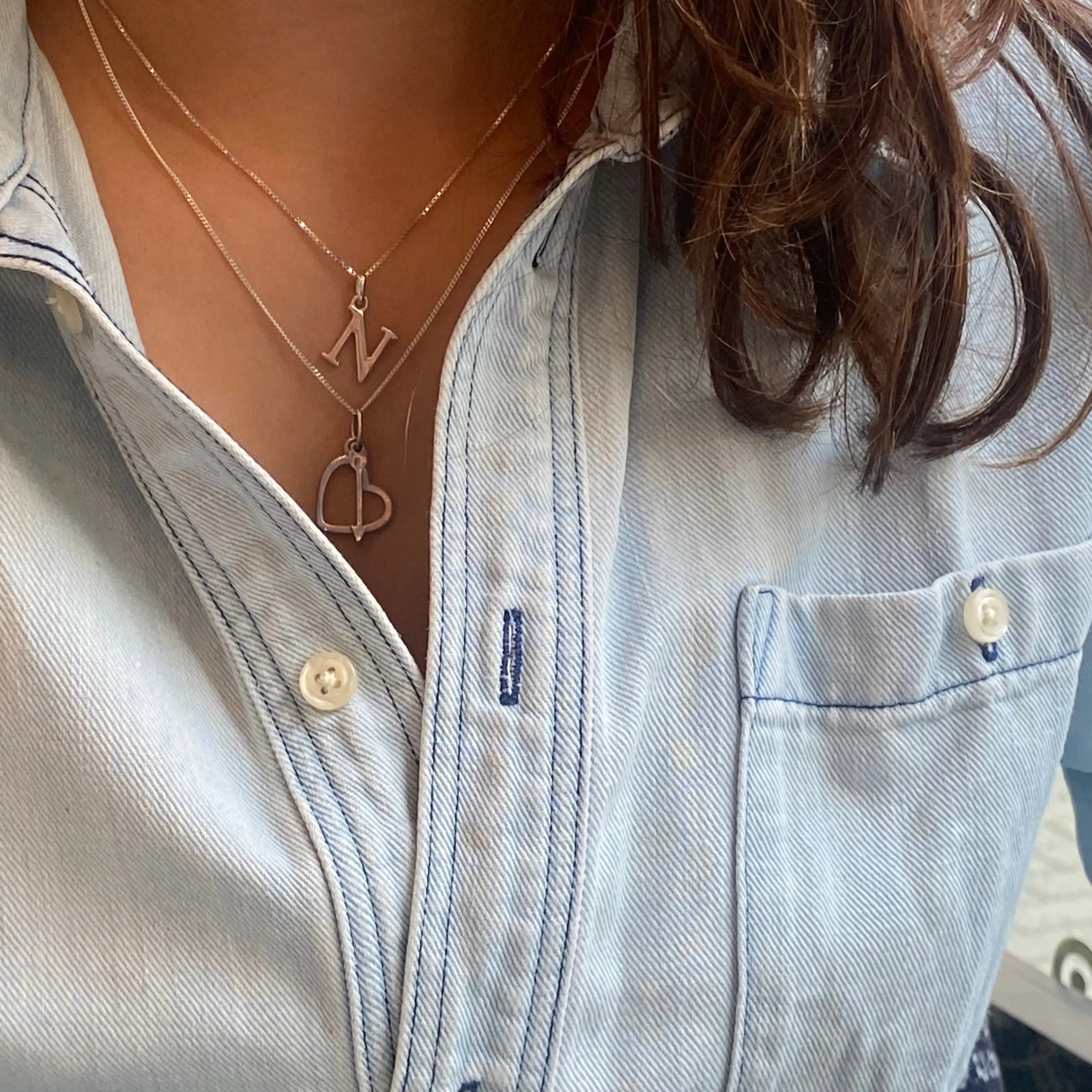 Berlock - Hjärta med blixt eller pil - L8Hasselblad