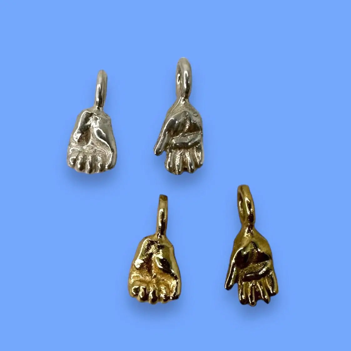 Berlock - Öppen & knuten hand - L8Hasselblad