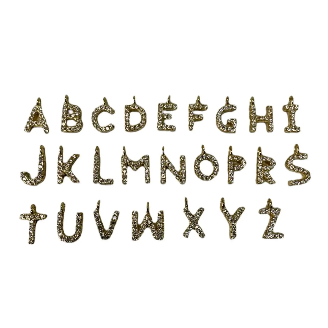 Bokstav med Zirkoner - Örhänge - L8Hasselblad