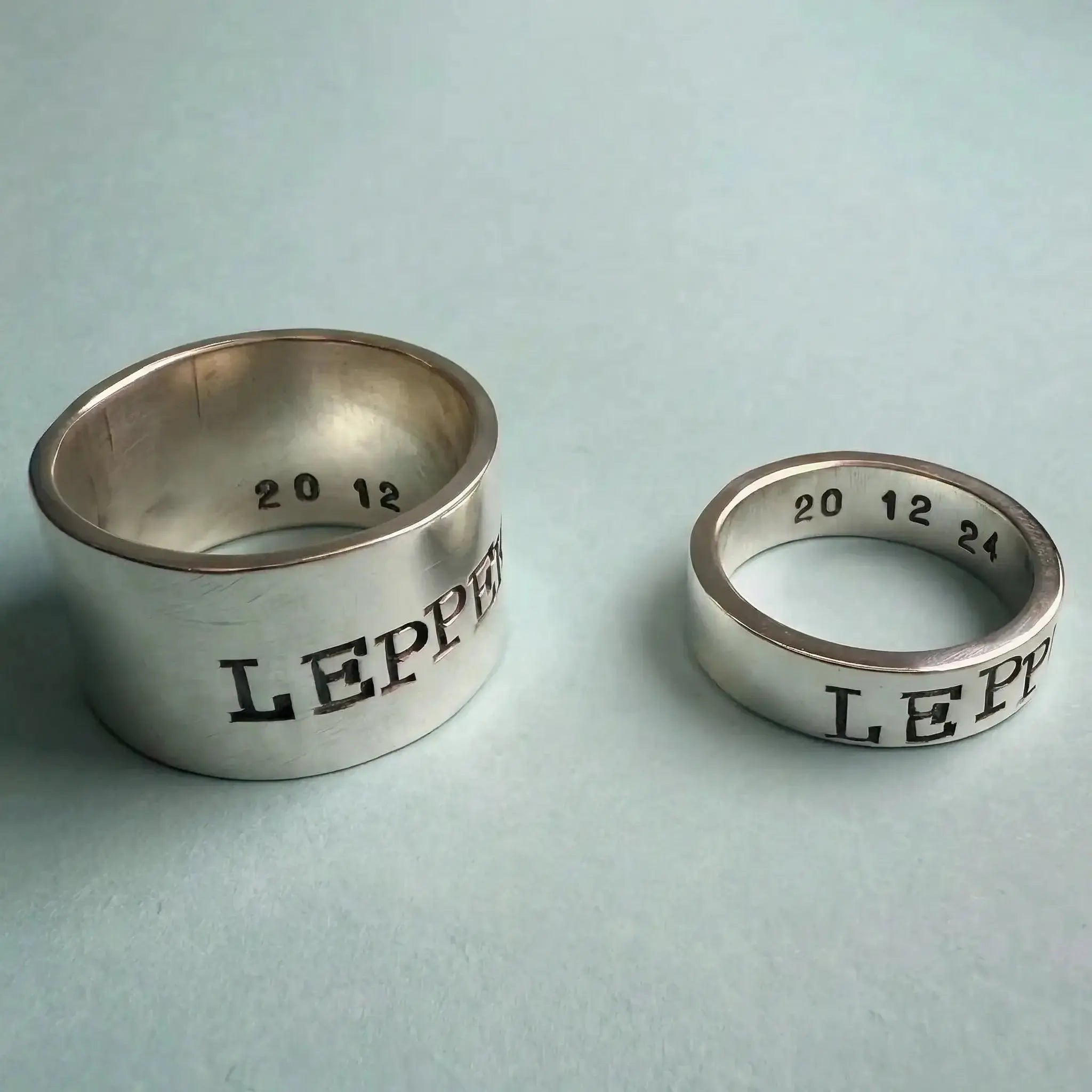 Bred Silverring - Stämplad L8Hasselblad