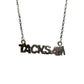 Fitted necklace with word charms