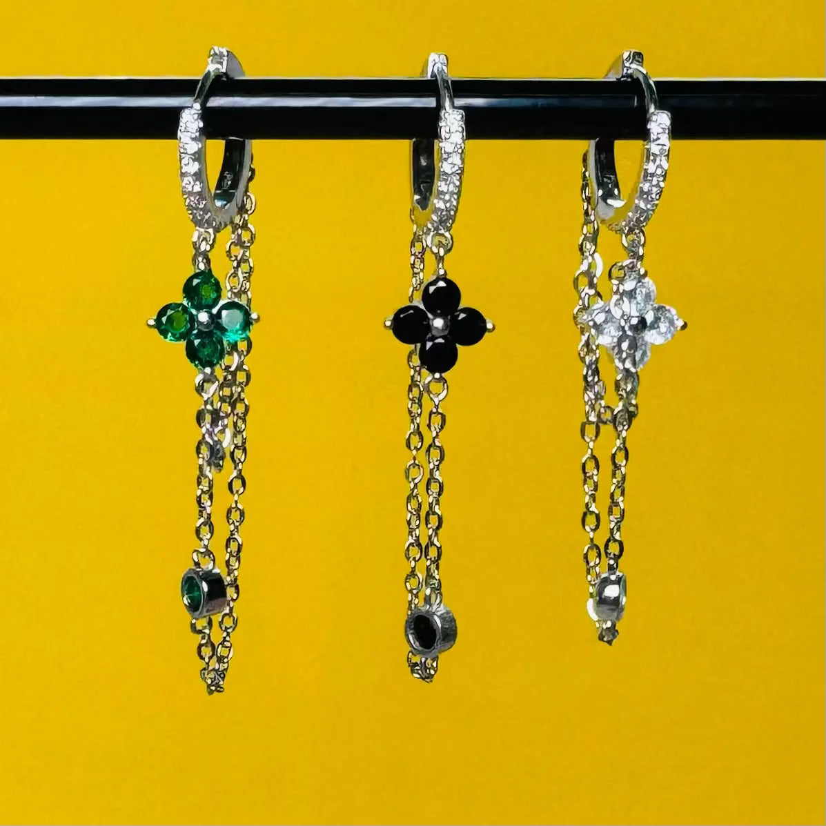 Örhänge - Glamour blomma L8Hasselblad