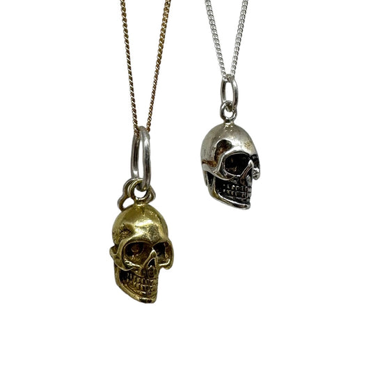 Large &amp; medium skull (charm for necklace)