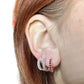 Standard rings with zircons earring