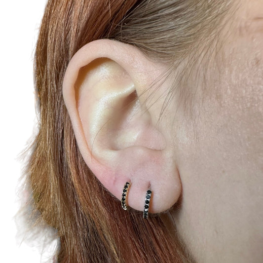 Earring - Mini Rings with Zircons