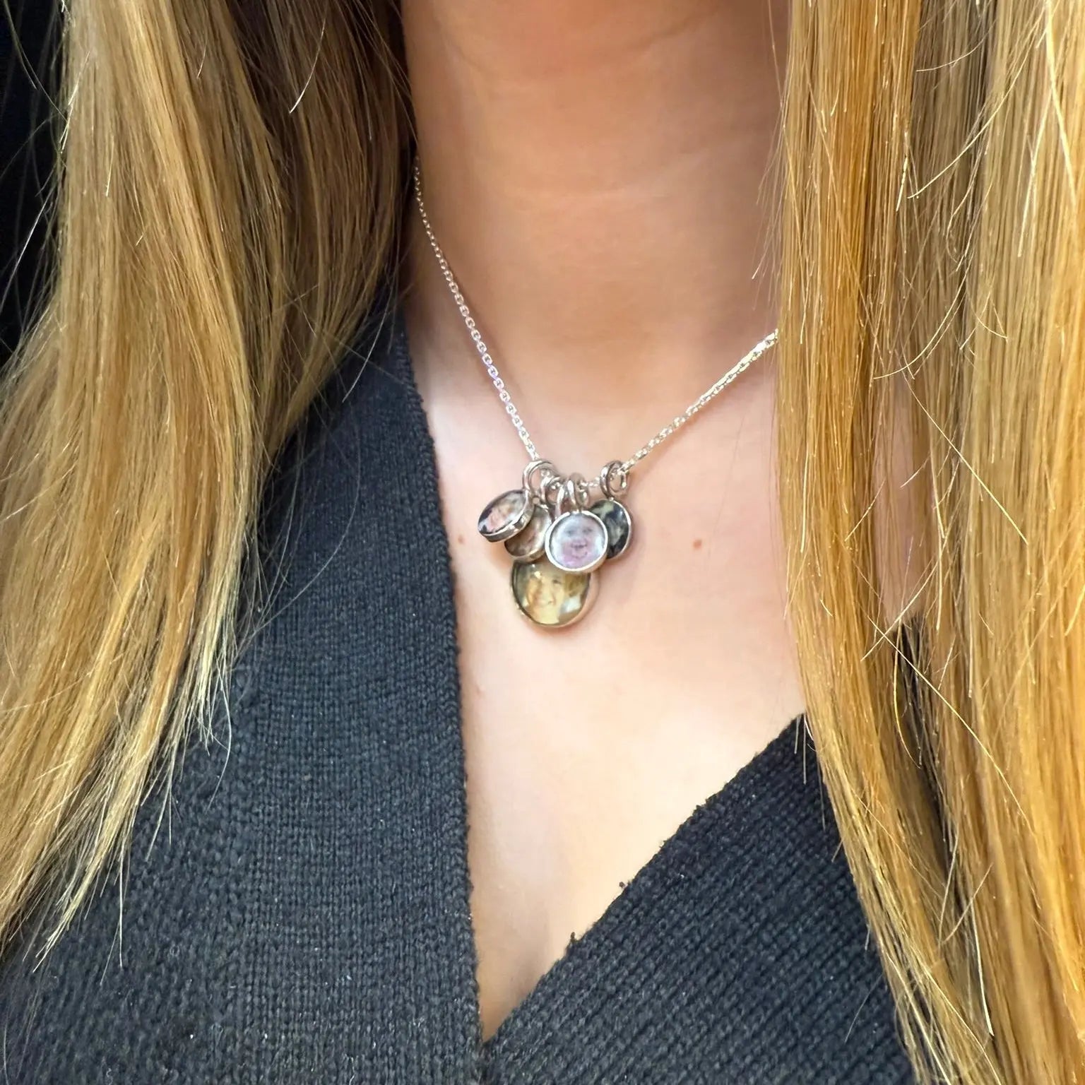 Fotoberlocker i Silver (Personliga) L8Hasselblad