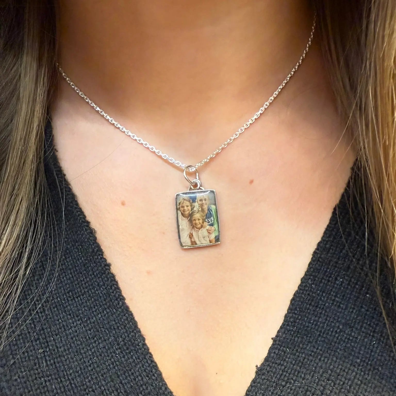 Fotoberlocker i Silver (Personliga) L8Hasselblad