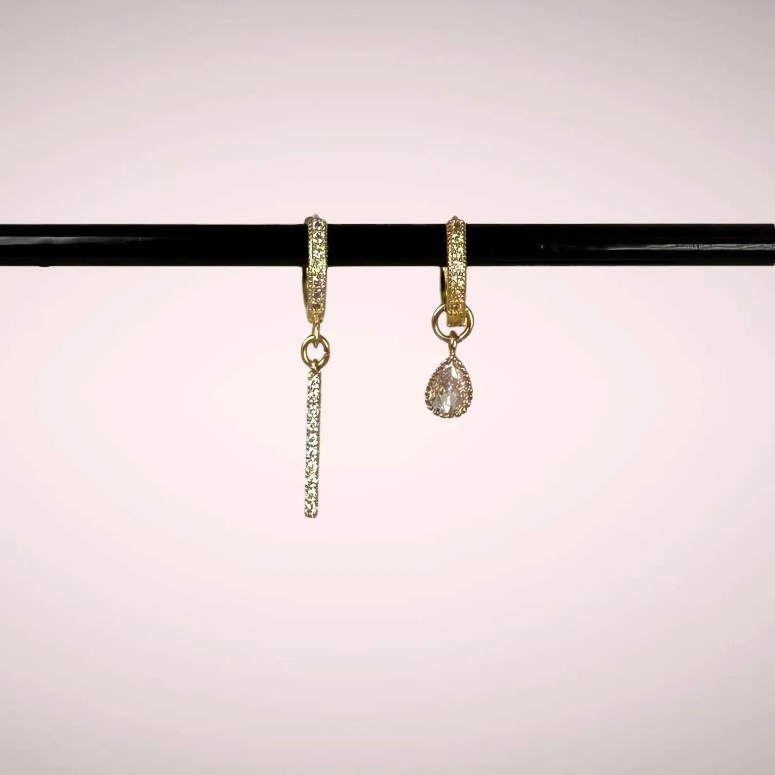 Glitterfall - guldörhängen - L8Hasselblad