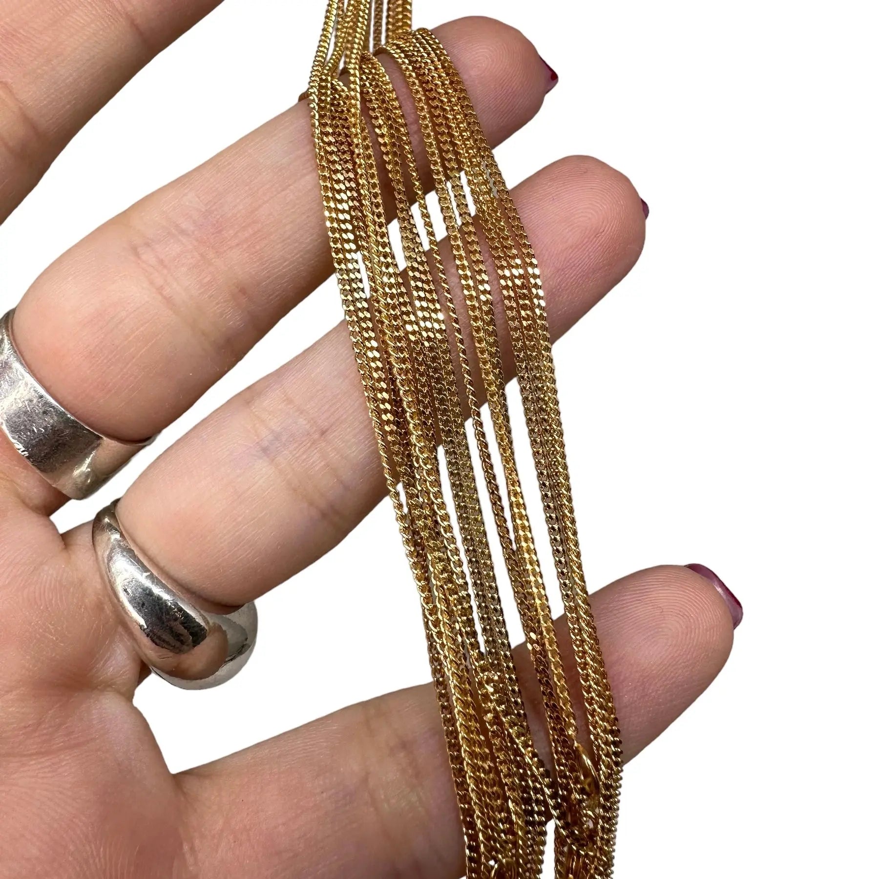 Halskedja pansar - gulddoublé - L8Hasselblad