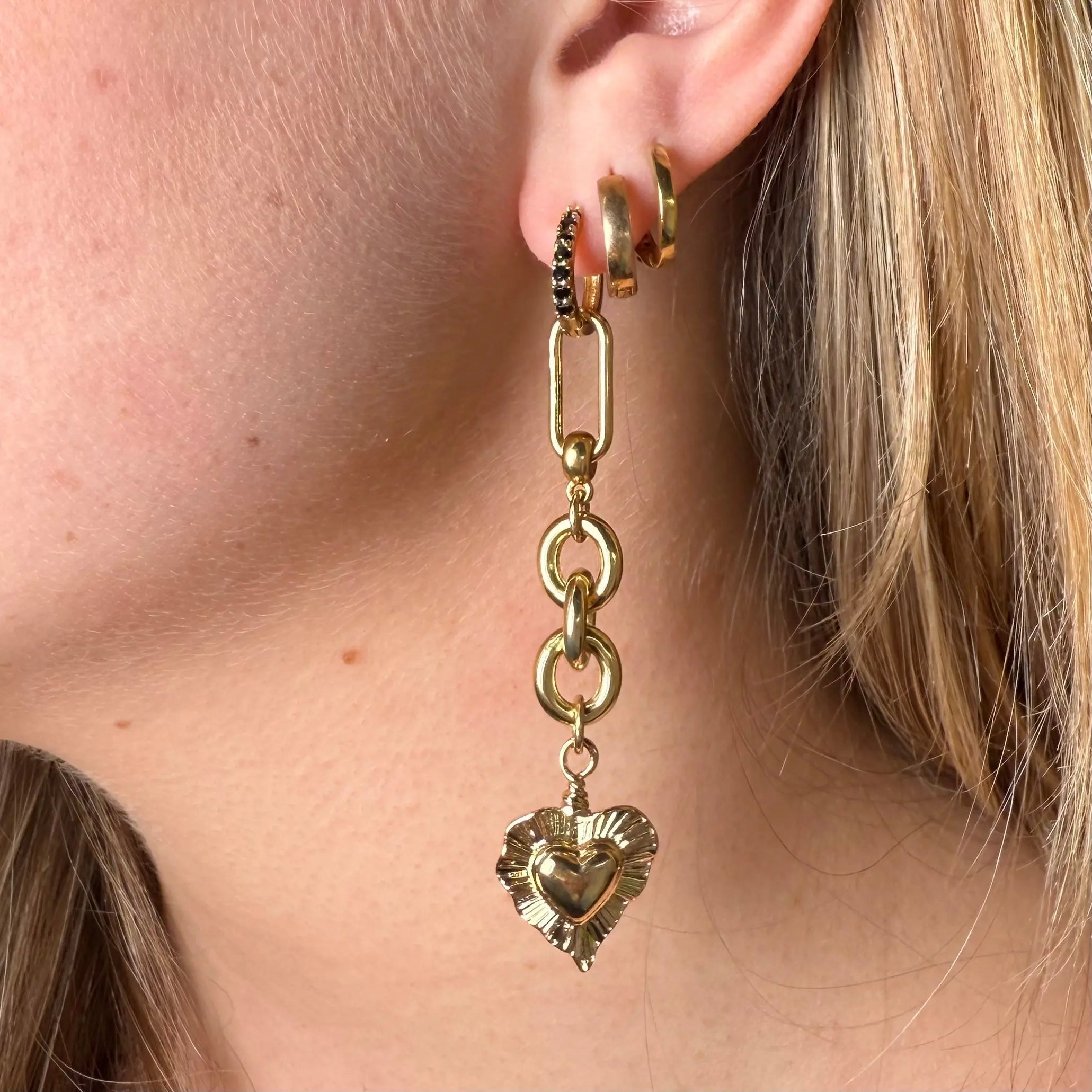 Heartstrike chunky - örhängen - L8Hasselblad