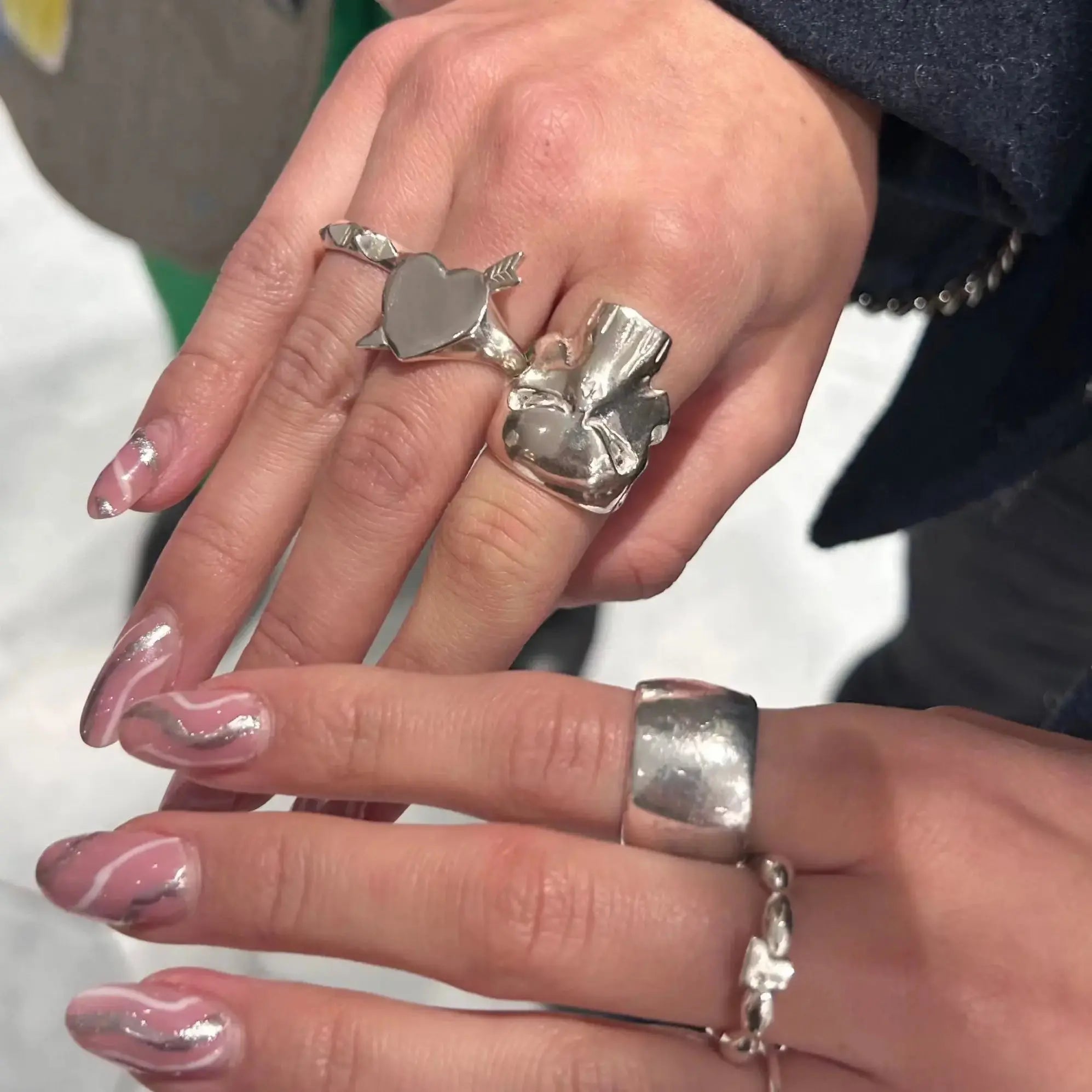 Hjärtklackring med pil L8Hasselblad