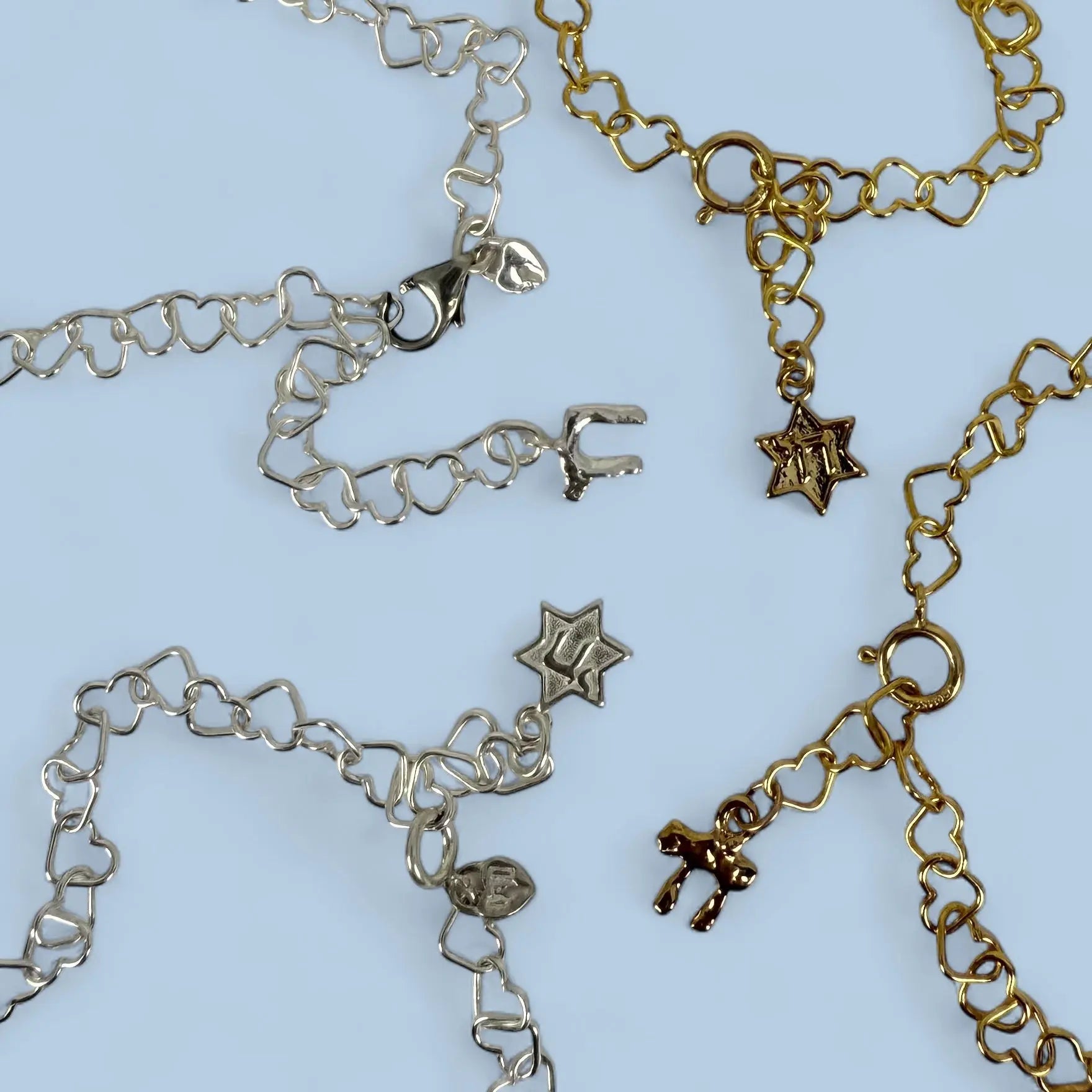 Hjärtlänk med chai & davidsstjärna - L8Hasselblad