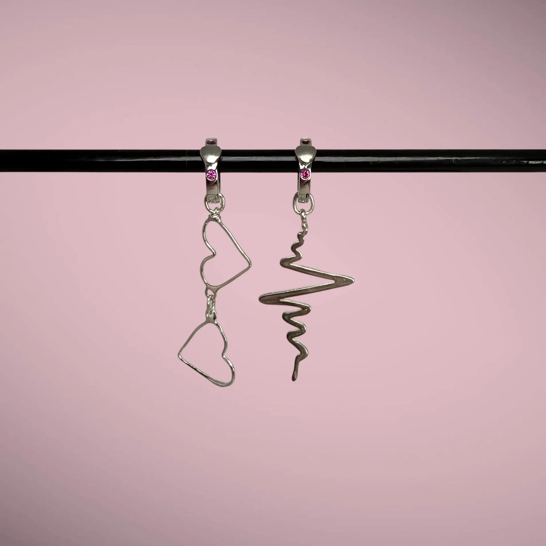 Hjärtslag - silverörhängen - L8Hasselblad