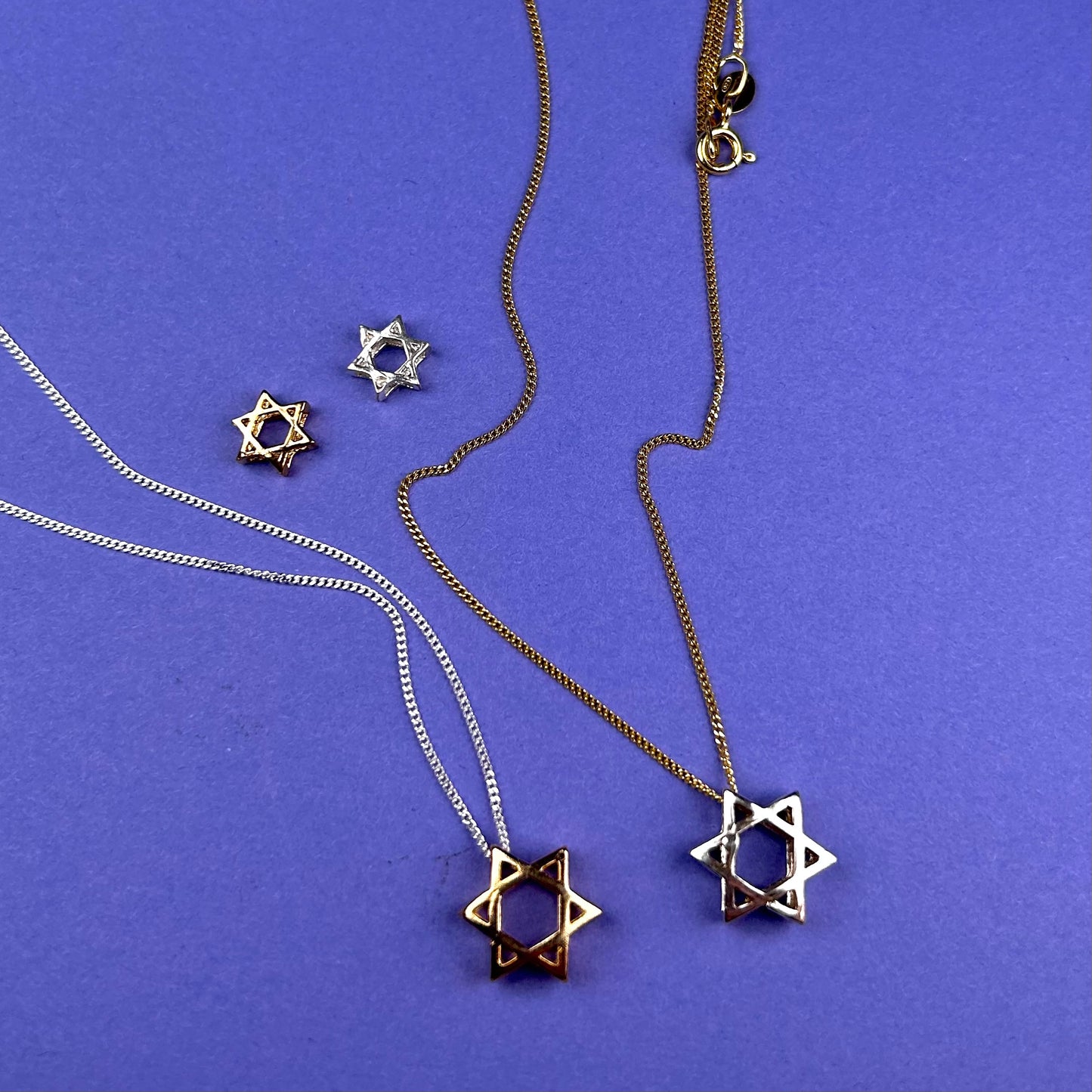 Necklace - 3D Star of David 