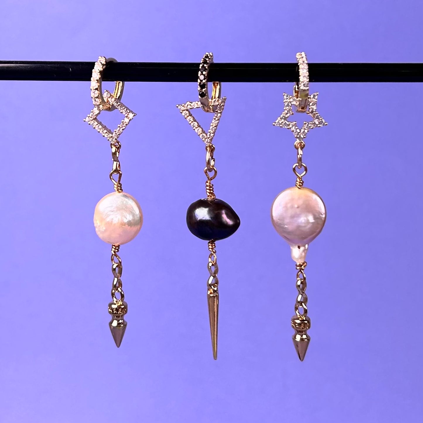 2.0 Short pearl earrings