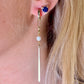 Earrings - Branch and rod with pearl