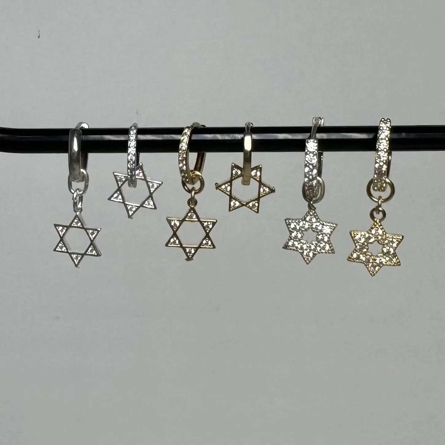 Örhängen- Glittriga davidsstjärnor L8Hasselblad