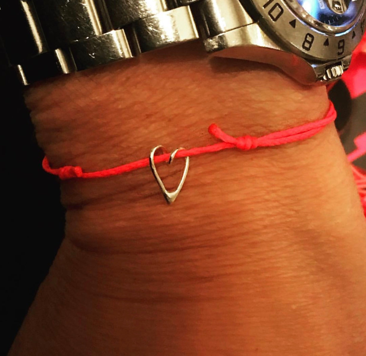 Charity thread bracelet cancer research