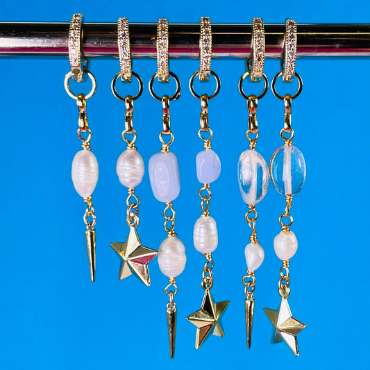 Earrings - String of pearls