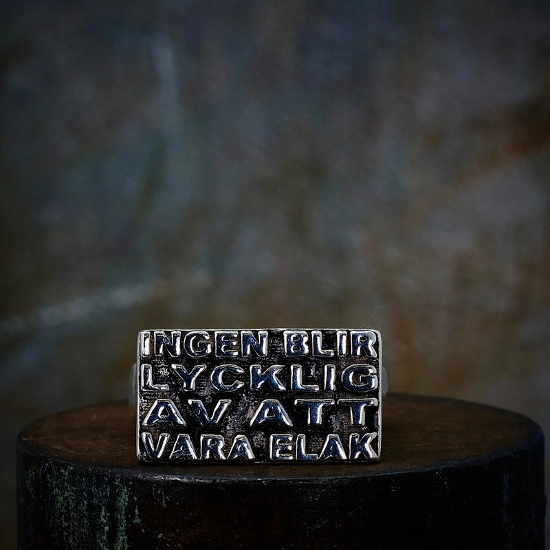 Ingen Blir Lycklig Av Att Vara Elak - Ring L8Hasselblad
