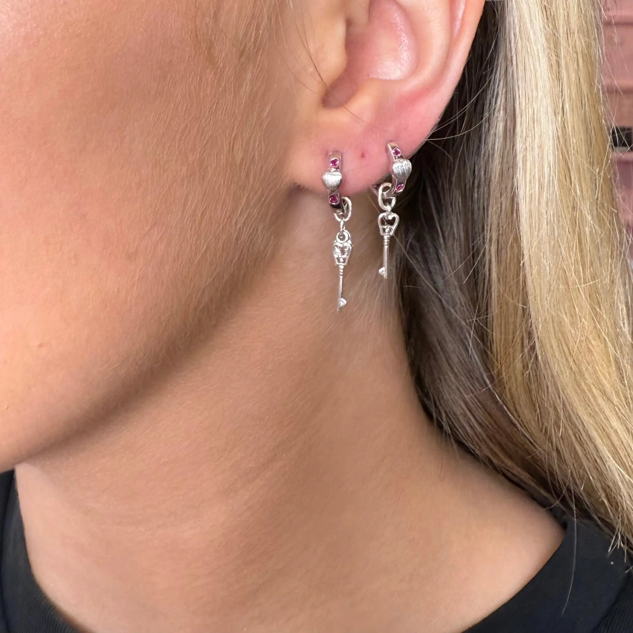 Key to my heart - silverörhängen - L8Hasselblad