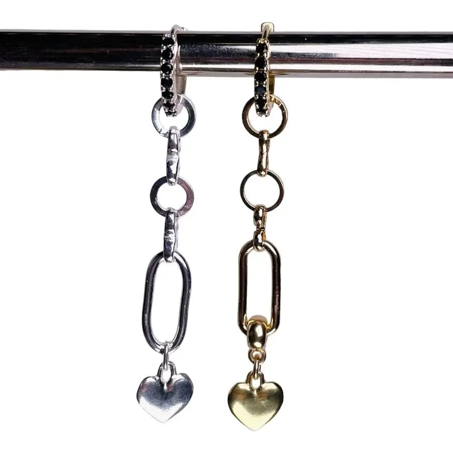 Långt Örhänge - Hjärtan - L8Hasselblad