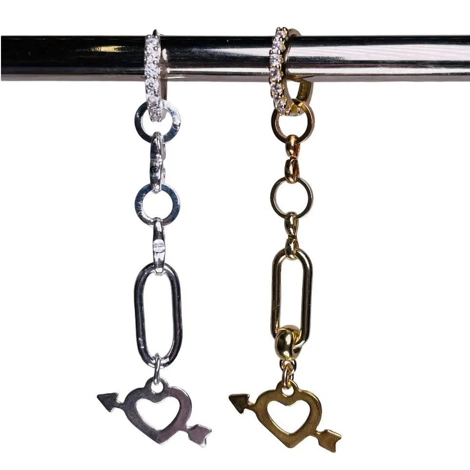 Långt Örhänge - Hjärtan - L8Hasselblad