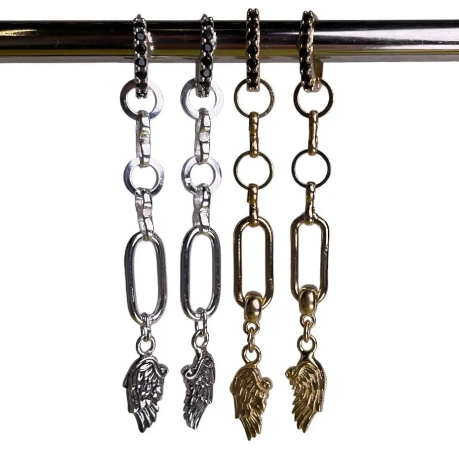 Långt Örhänge - Vingar - L8Hasselblad