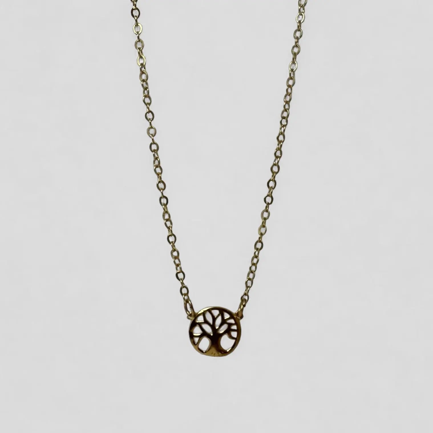 Livets träd - monterat guldhalsband - L8Hasselblad