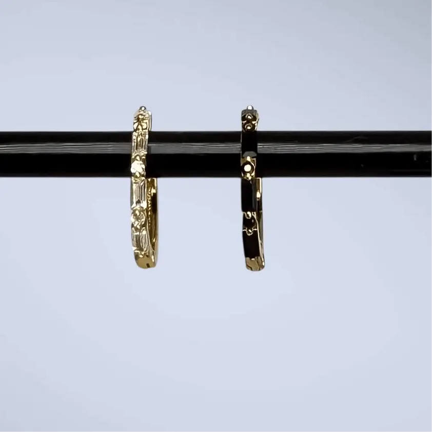 Midnight hoop - guldörhänge - L8Hasselblad