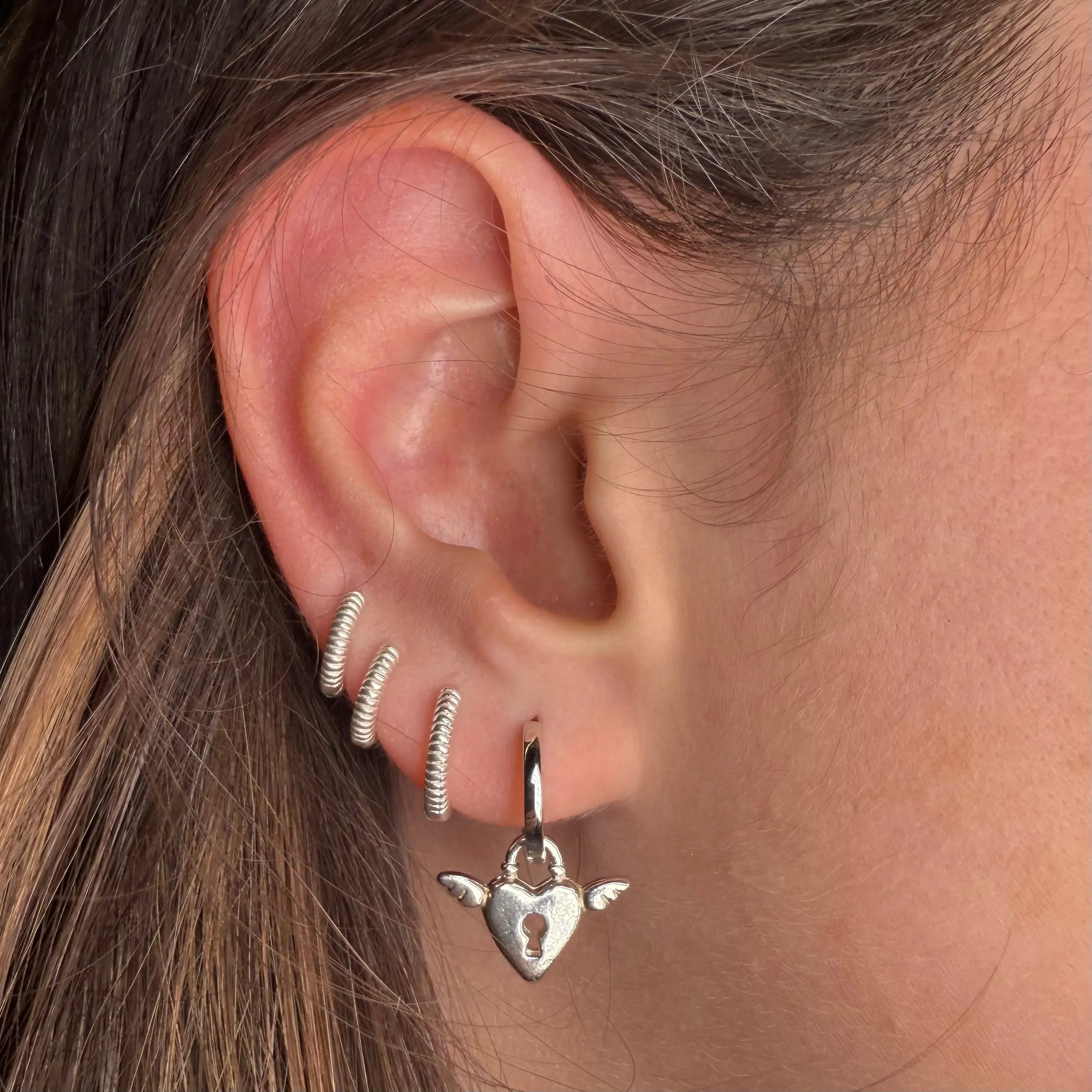 Örhänge - Flygande Hjärtat - L8Hasselblad