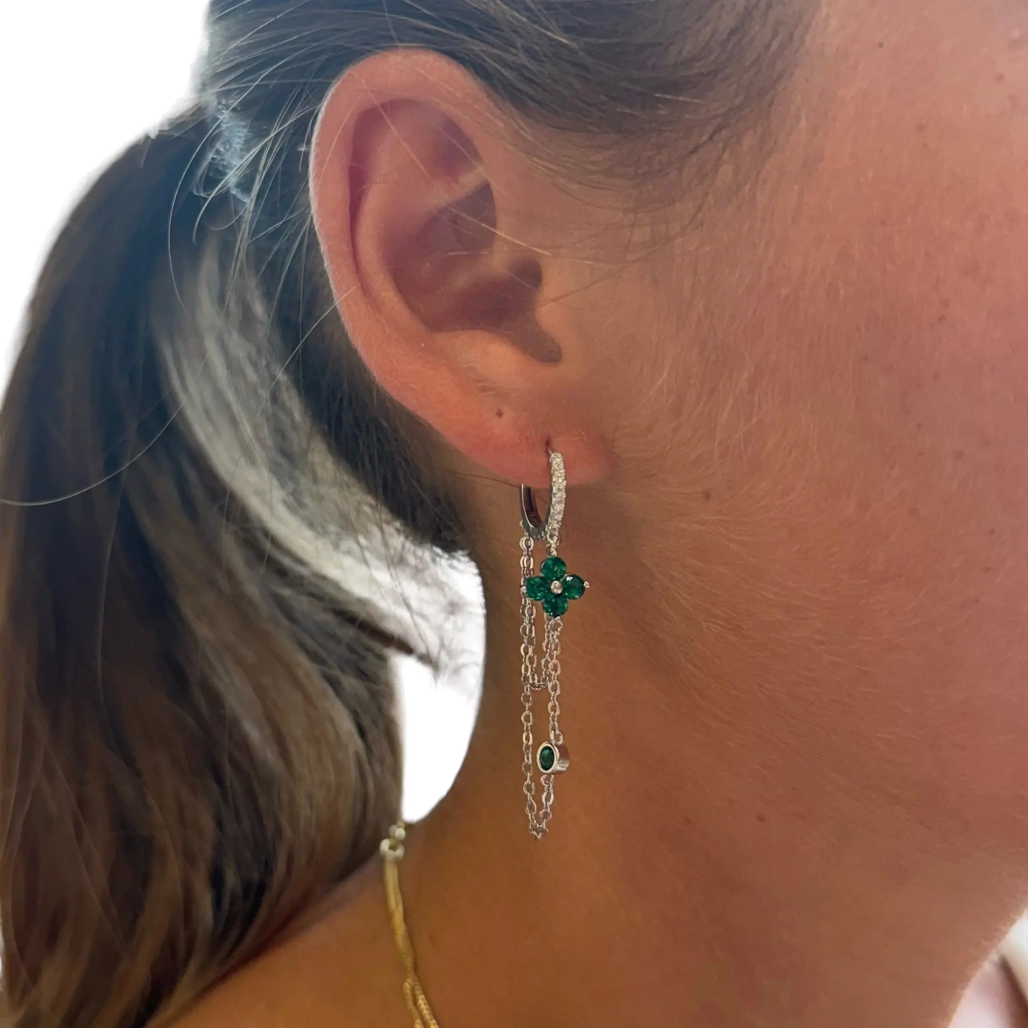 Örhänge - Glamour blomma - L8Hasselblad