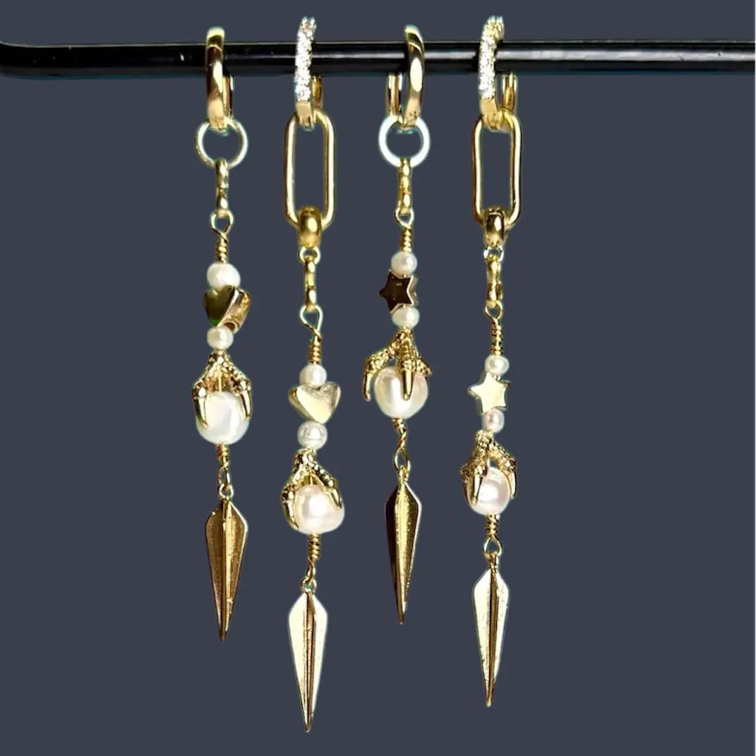 Örhänge - Hjärt/stjärn- klo L8Hasselblad