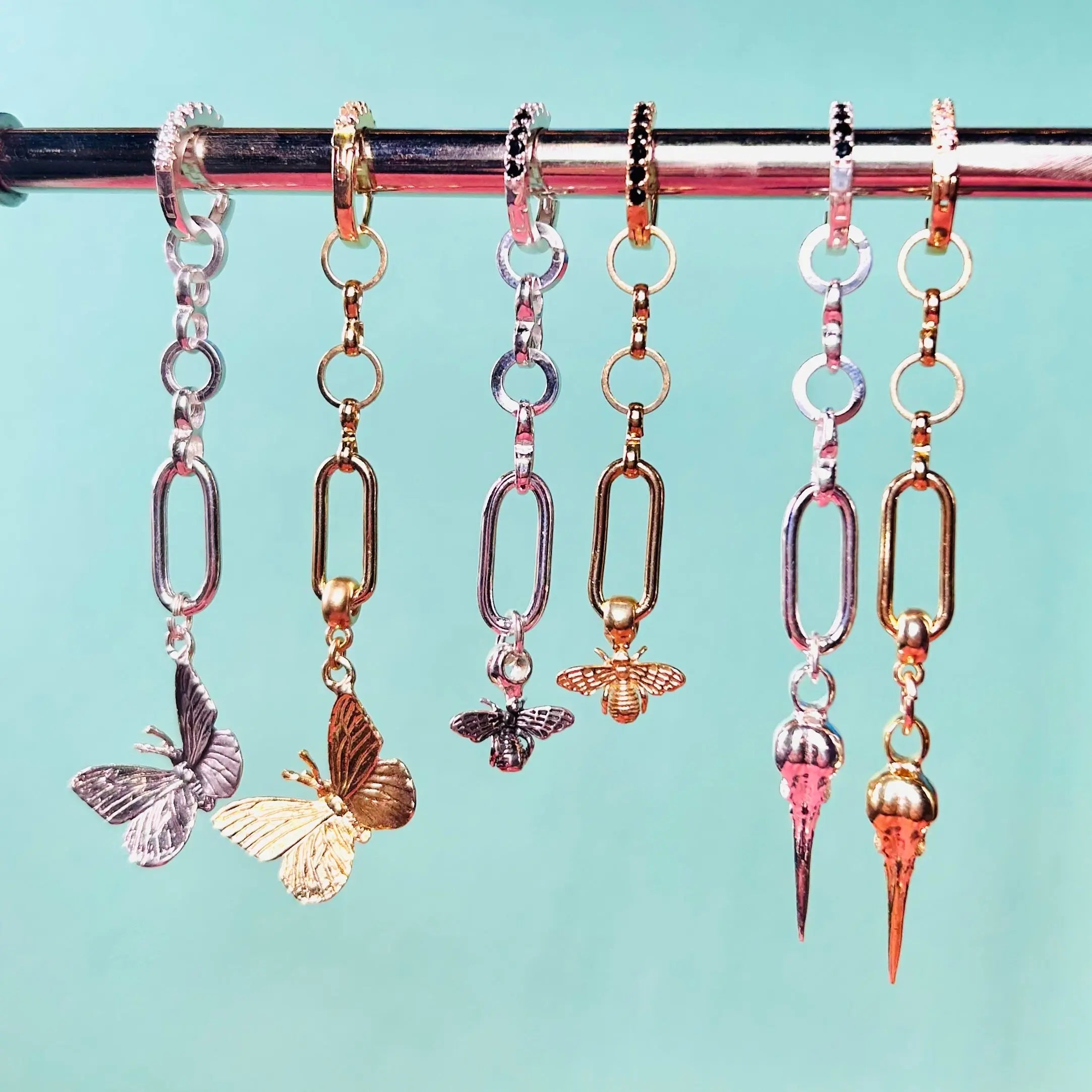 Örhänge - Långa med Flygande Djur - L8Hasselblad