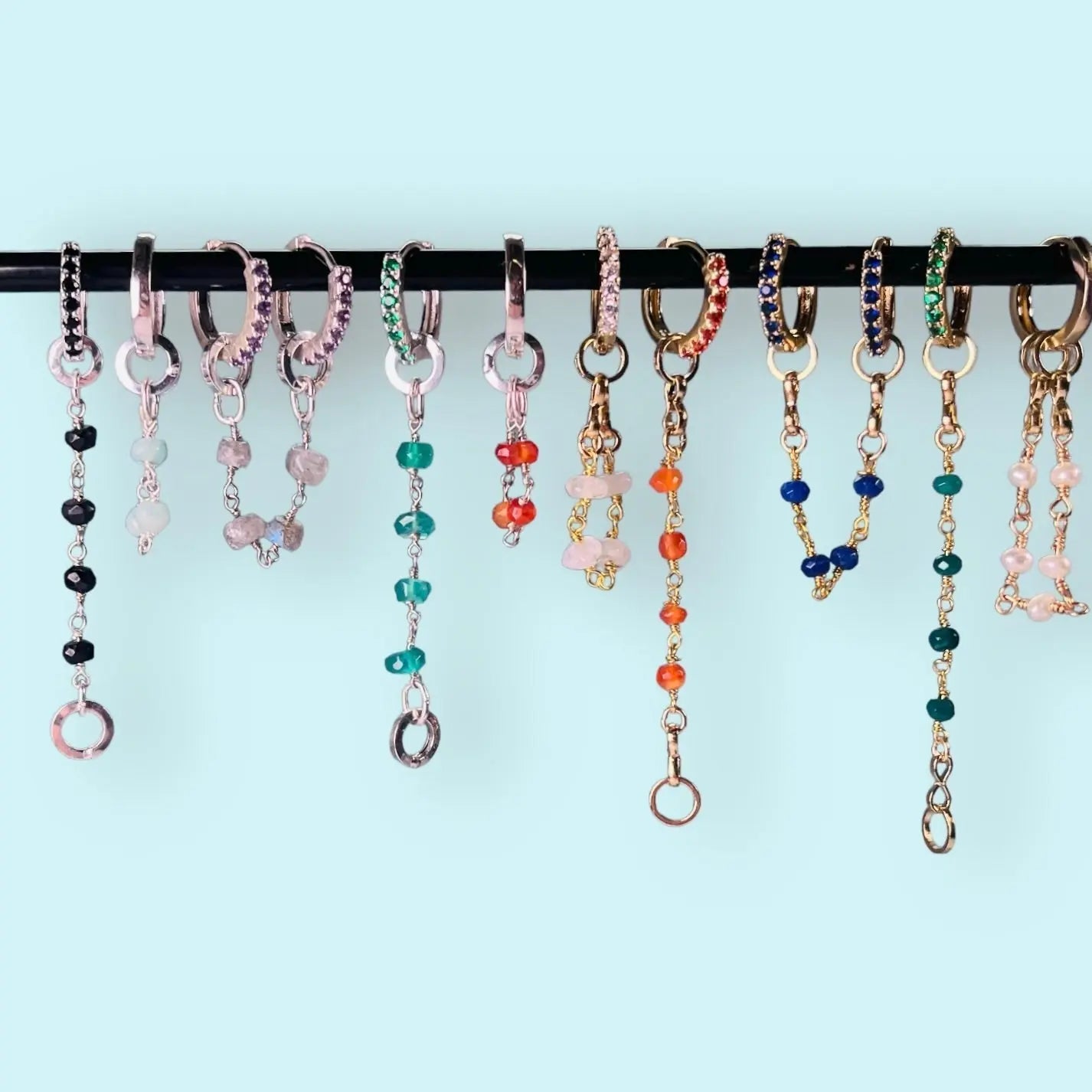 Örhängen - Färgglada pärlband - L8Hasselblad