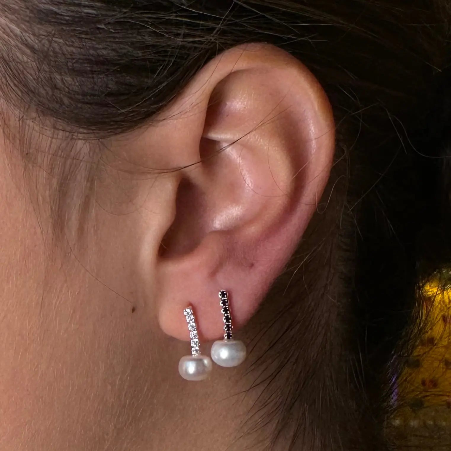 Örhängen - Hängande Pärlor - L8Hasselblad