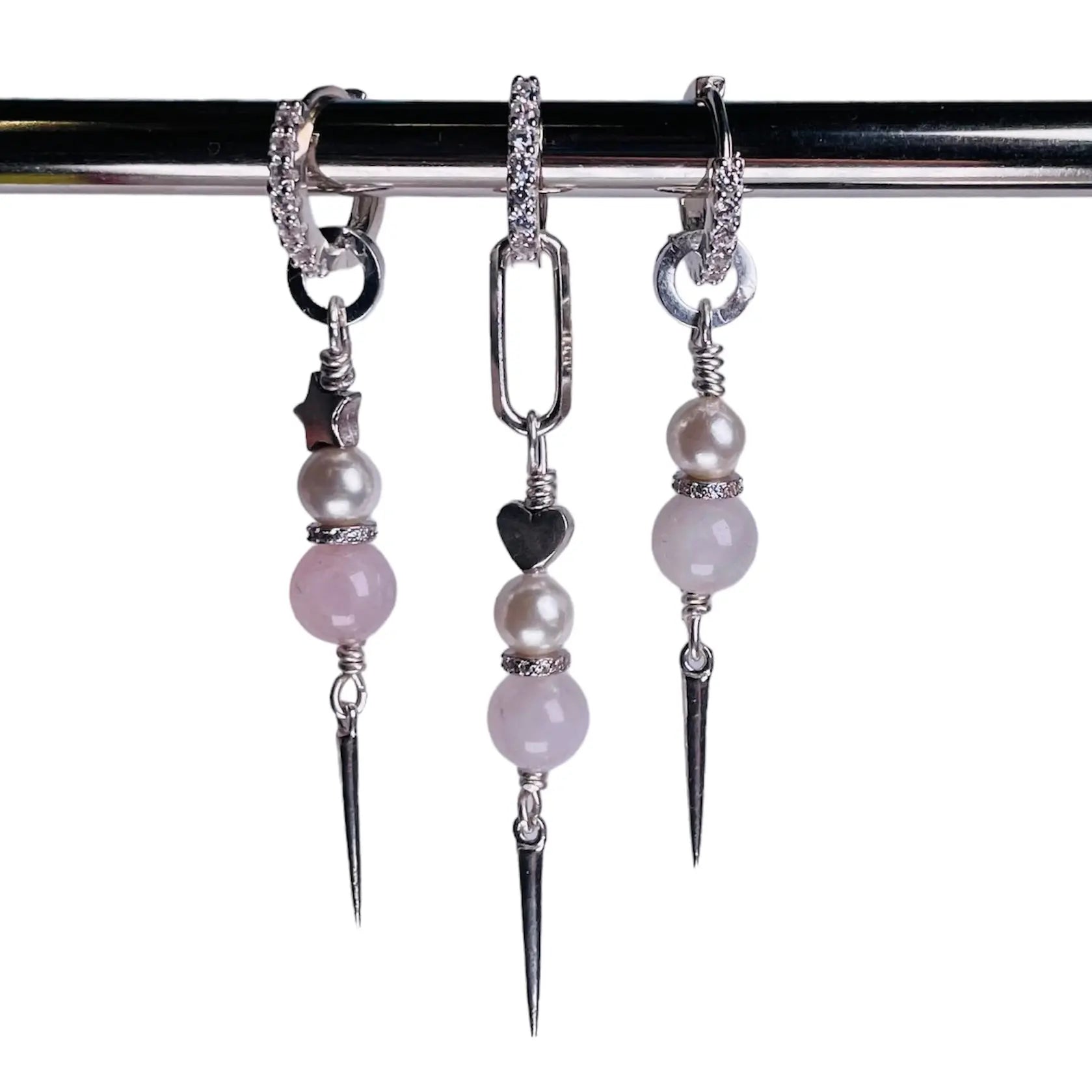 Örhängen - Pärlor Med Stjärnor & Hjärtan - L8Hasselblad