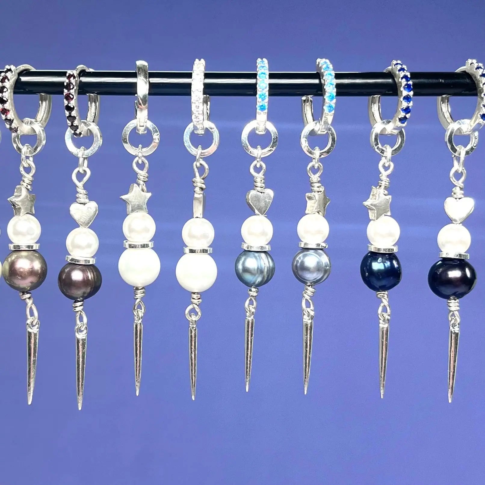 Örhängen - Pärlor med stjärnor & hjärtan - L8Hasselblad