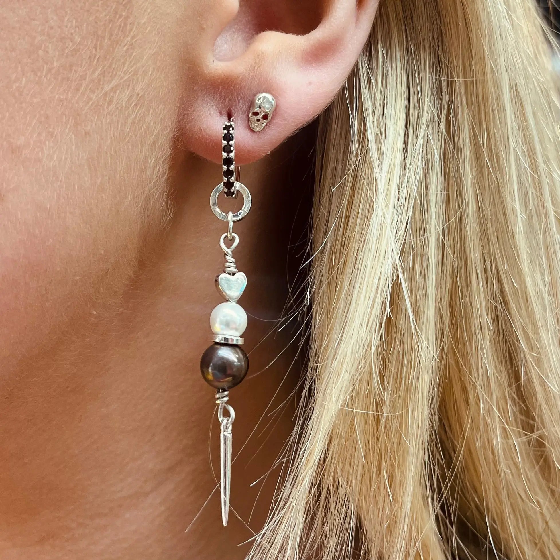 Örhängen - Pärlor med stjärnor & hjärtan - L8Hasselblad