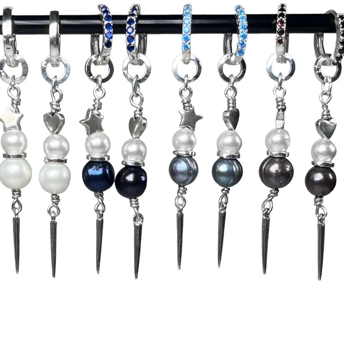 Örhängen - Pärlor med stjärnor & hjärtan - L8Hasselblad