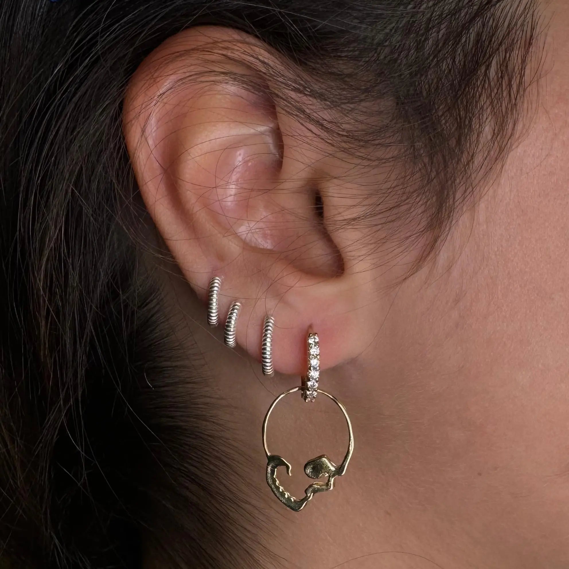 Örhängen - Skull - L8Hasselblad