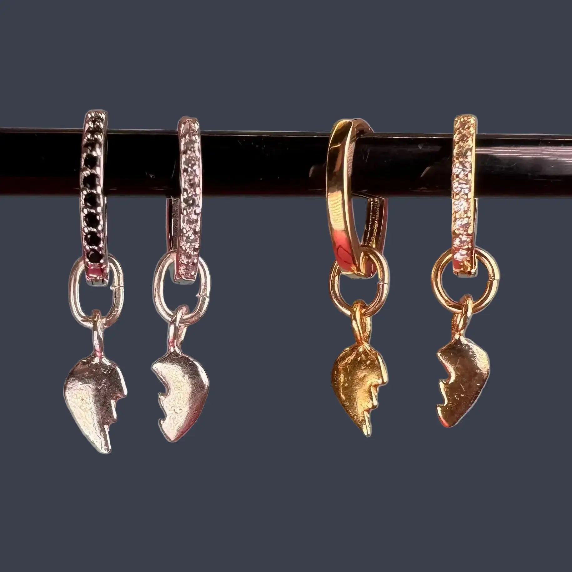 Örhängen - Små Kompishjärthalvor L8Hasselblad