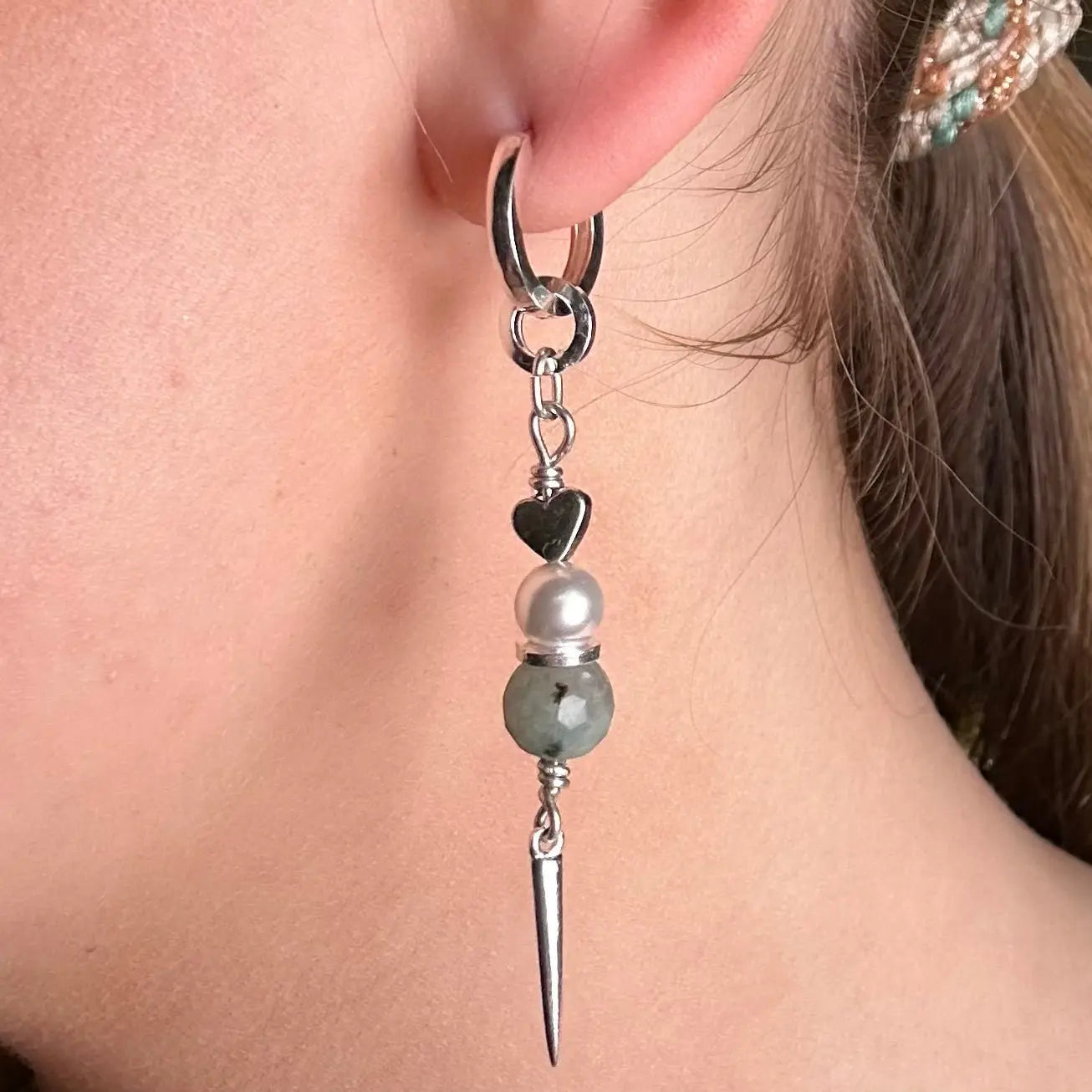 Örhängen - Stenar Med Stjärnor & Hjärtan - L8Hasselblad