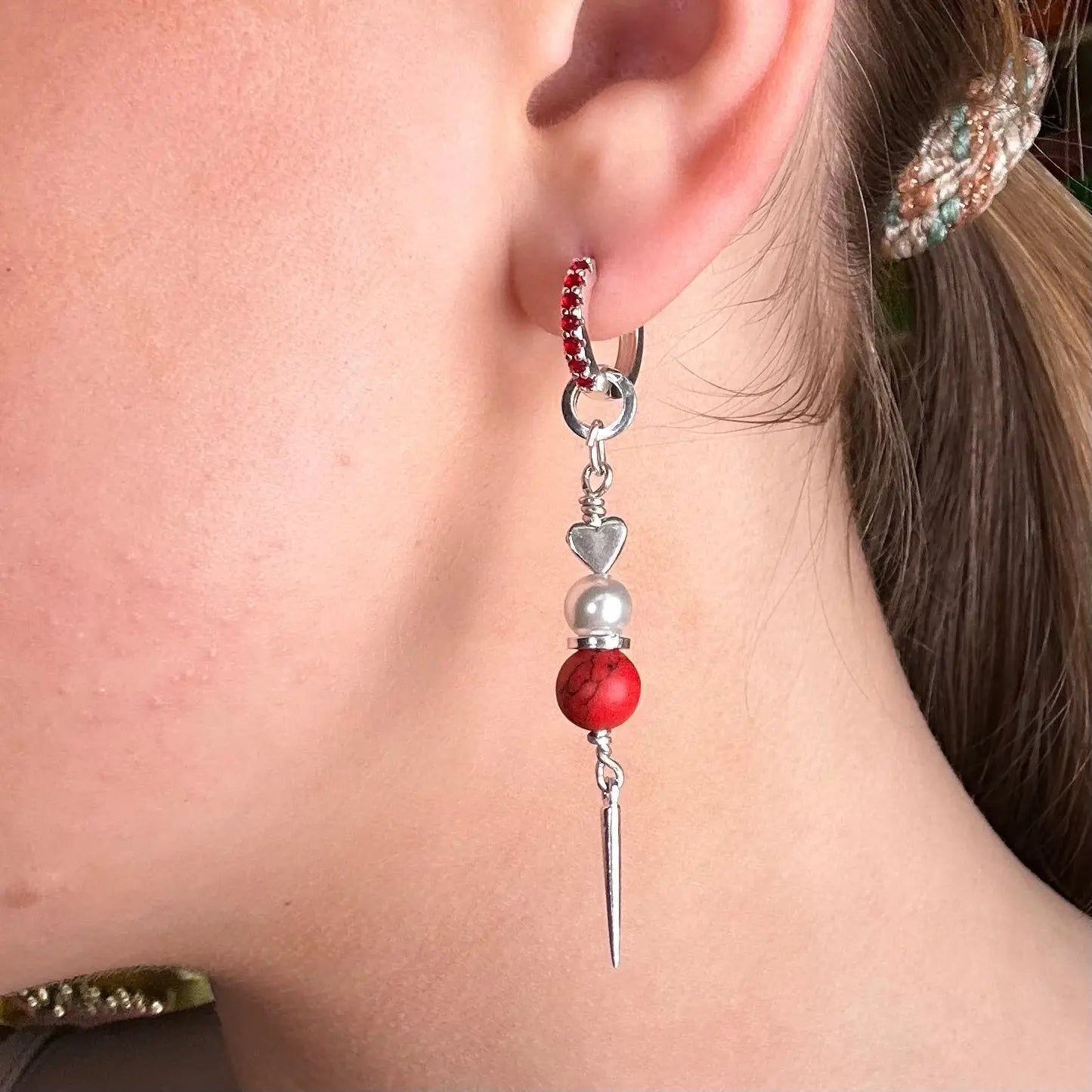 Örhängen - Stenar Med Stjärnor & Hjärtan - L8Hasselblad