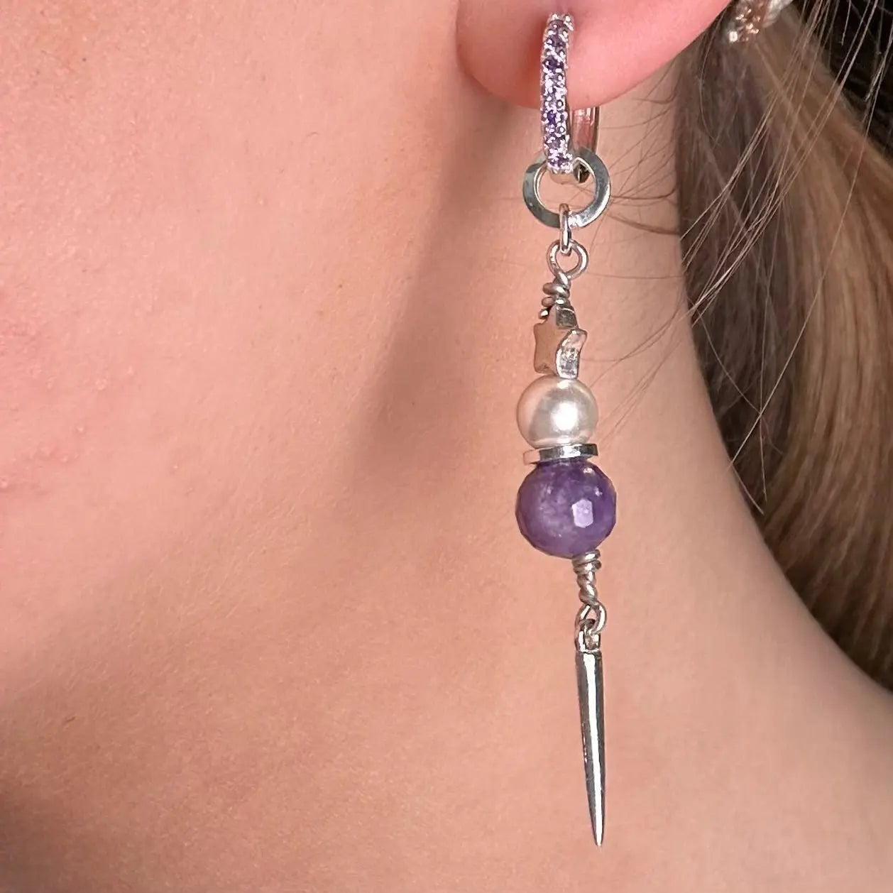 Örhängen - Stenar Med Stjärnor & Hjärtan - L8Hasselblad