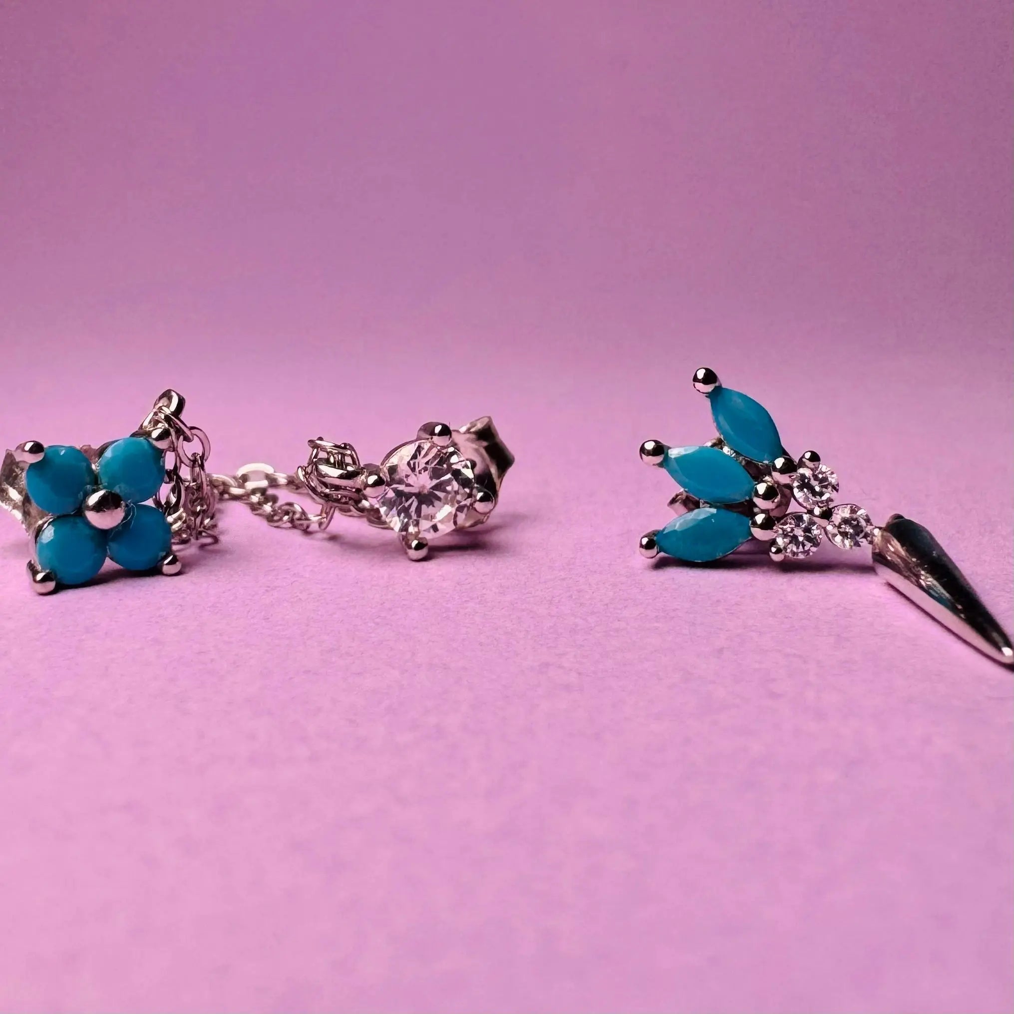 Örhängen - Turkos glamour - L8Hasselblad