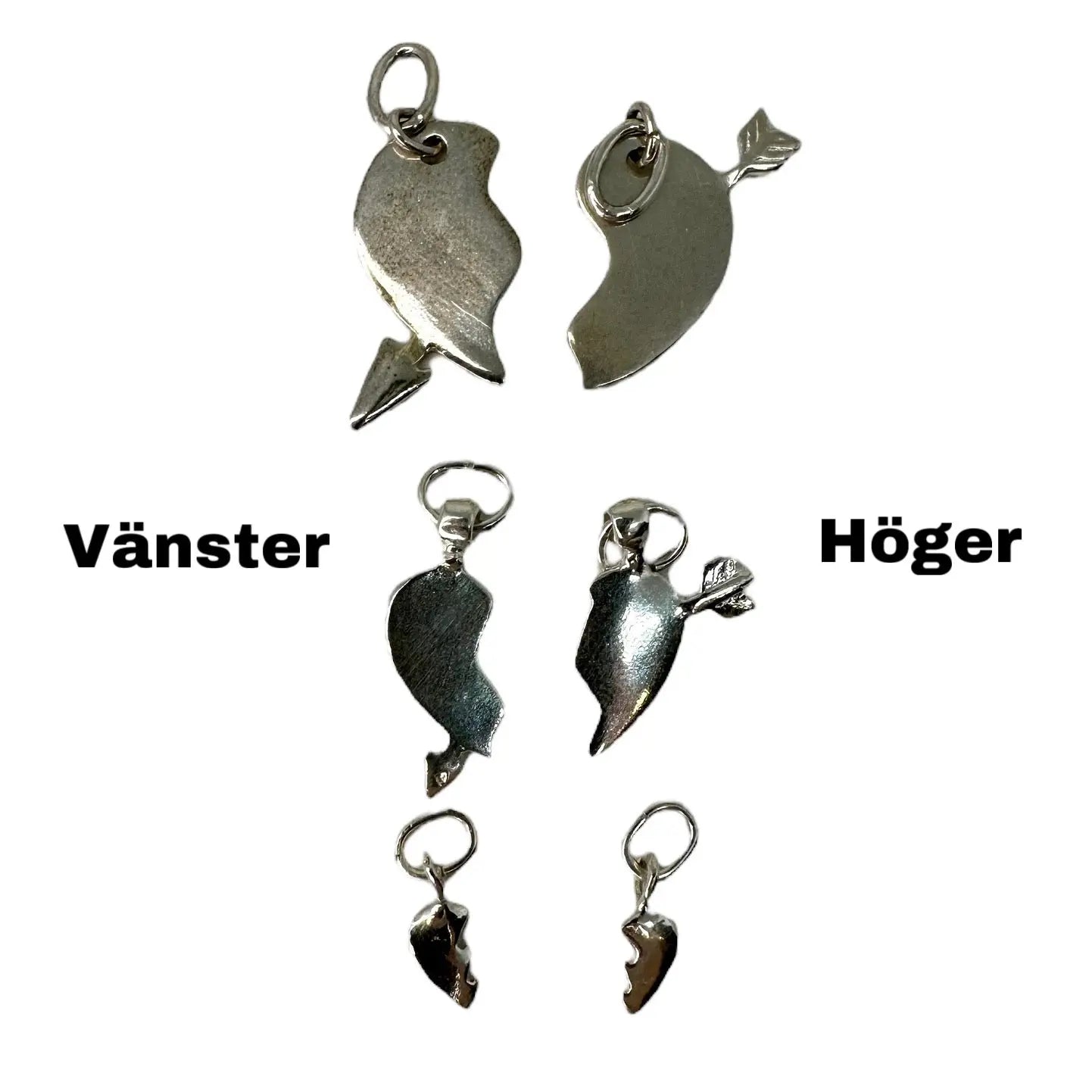 Örhängen med Stora Kompishjärthalvor - L8Hasselblad