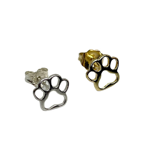 Stud earring with paw