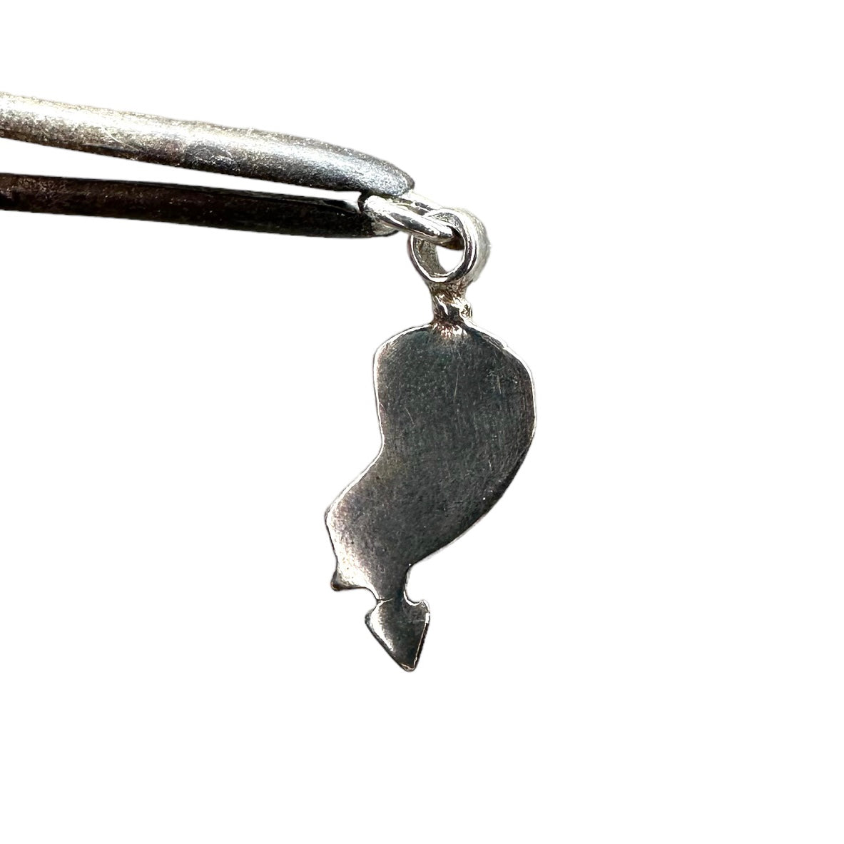 Between friend halves of heart (charm for necklace)